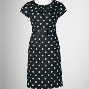Boden black polka-dot dress uk 12/ us 8r